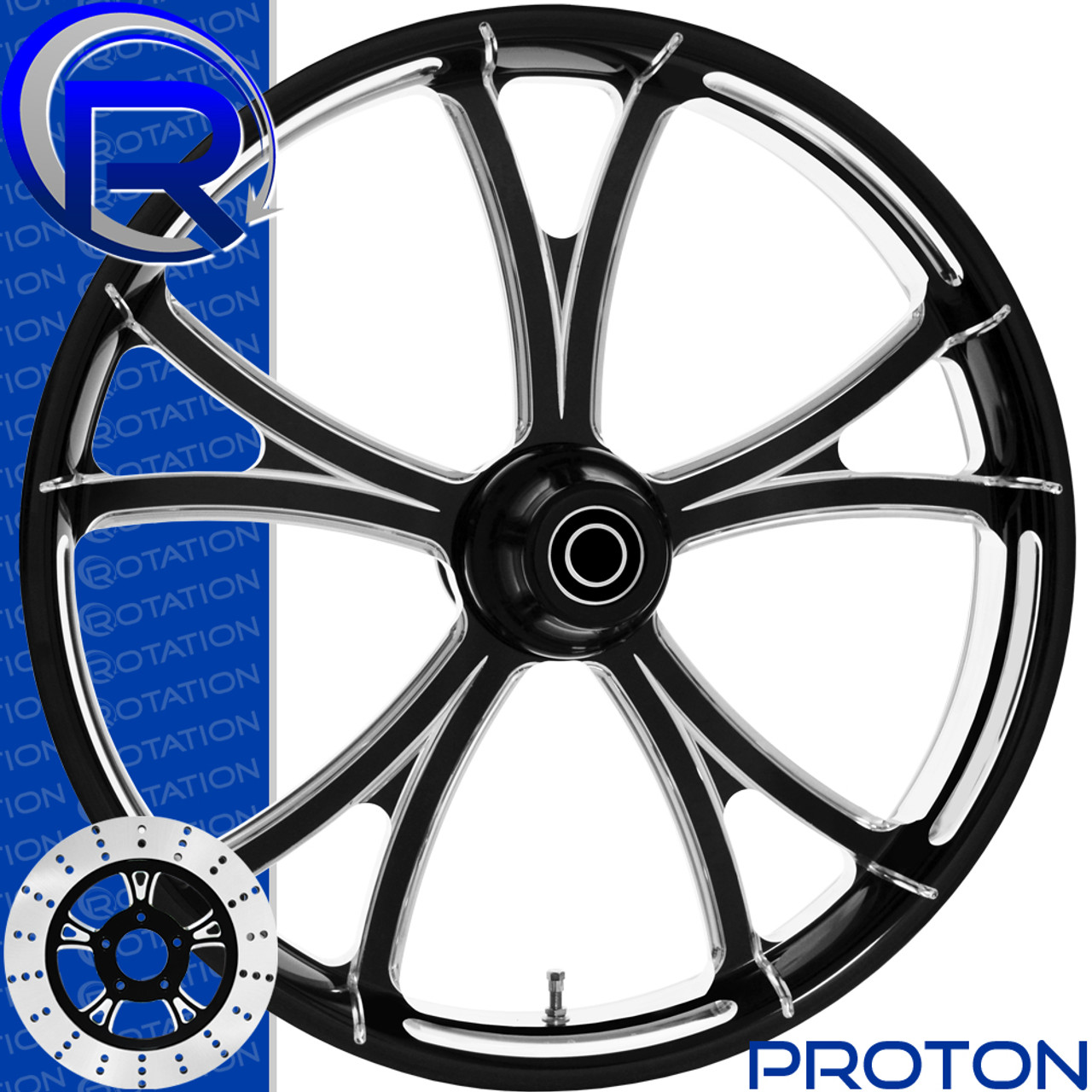 Rotation Proton DarkSide Softail Dyna VRod Sportster Wheel Rotation Proton DarkSide Softail Dyna VRod Sportster Wheel