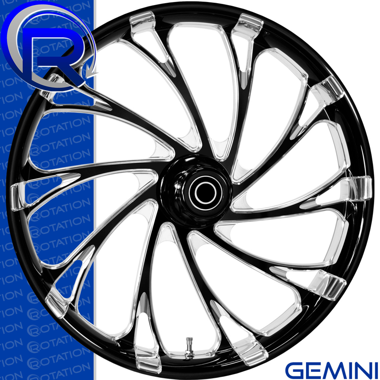 Rotation Gemini Darkside Custom Motorcycle Wheel Rotation Gemini Darkside Custom Motorcycle Wheel