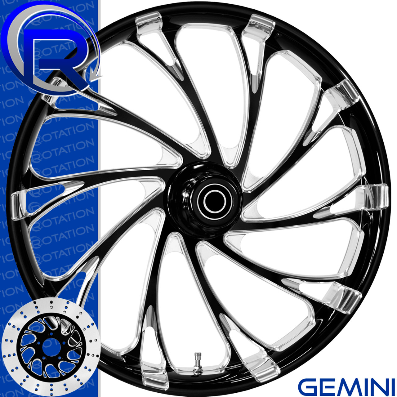 Rotation Gemini DarkSide Softail Dyna VRod Sportster Wheel Rotation Gemini DarkSide Softail Dyna VRod Sportster Wheel