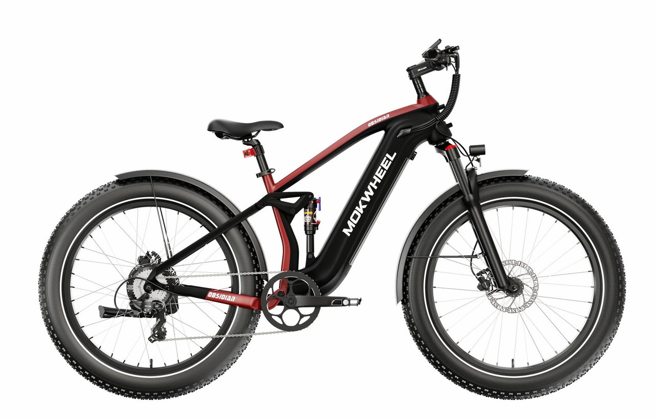 Mokwheel Obsidian Power Station E-Bike Black & Red