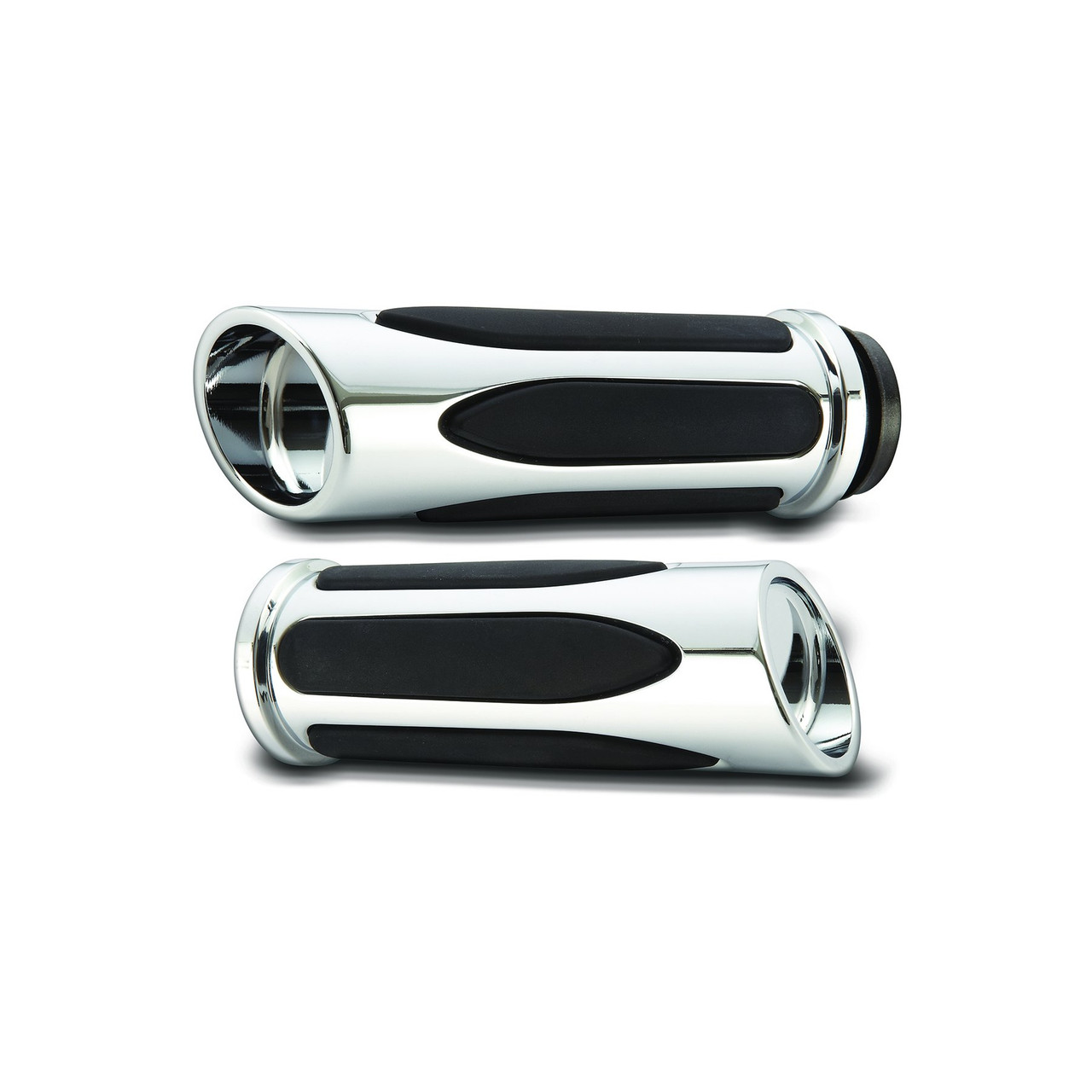 Arlen Ness Deep Cut Comfort Series Grips Chrome Harley