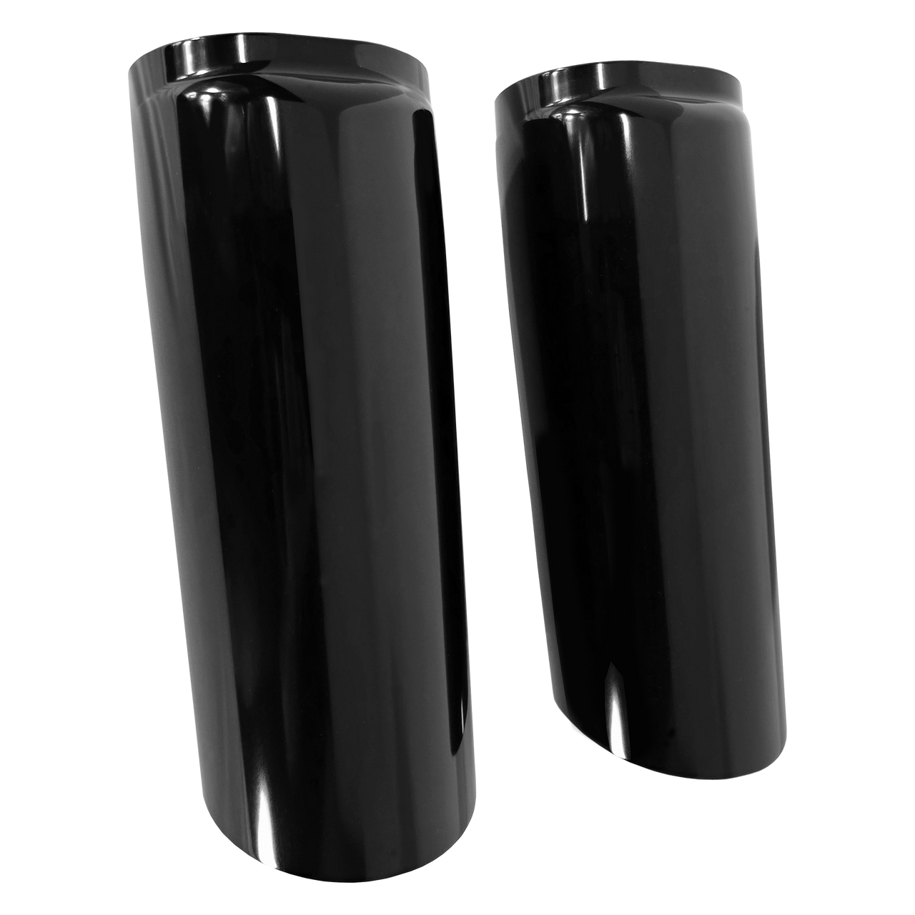 HHI Billet Fork Cans Smooth Black