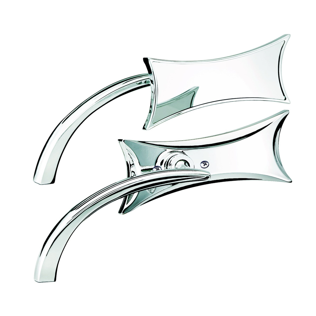 Arlen Ness Four Point Micro Mirror Chrome Harley | rotationwheels.com