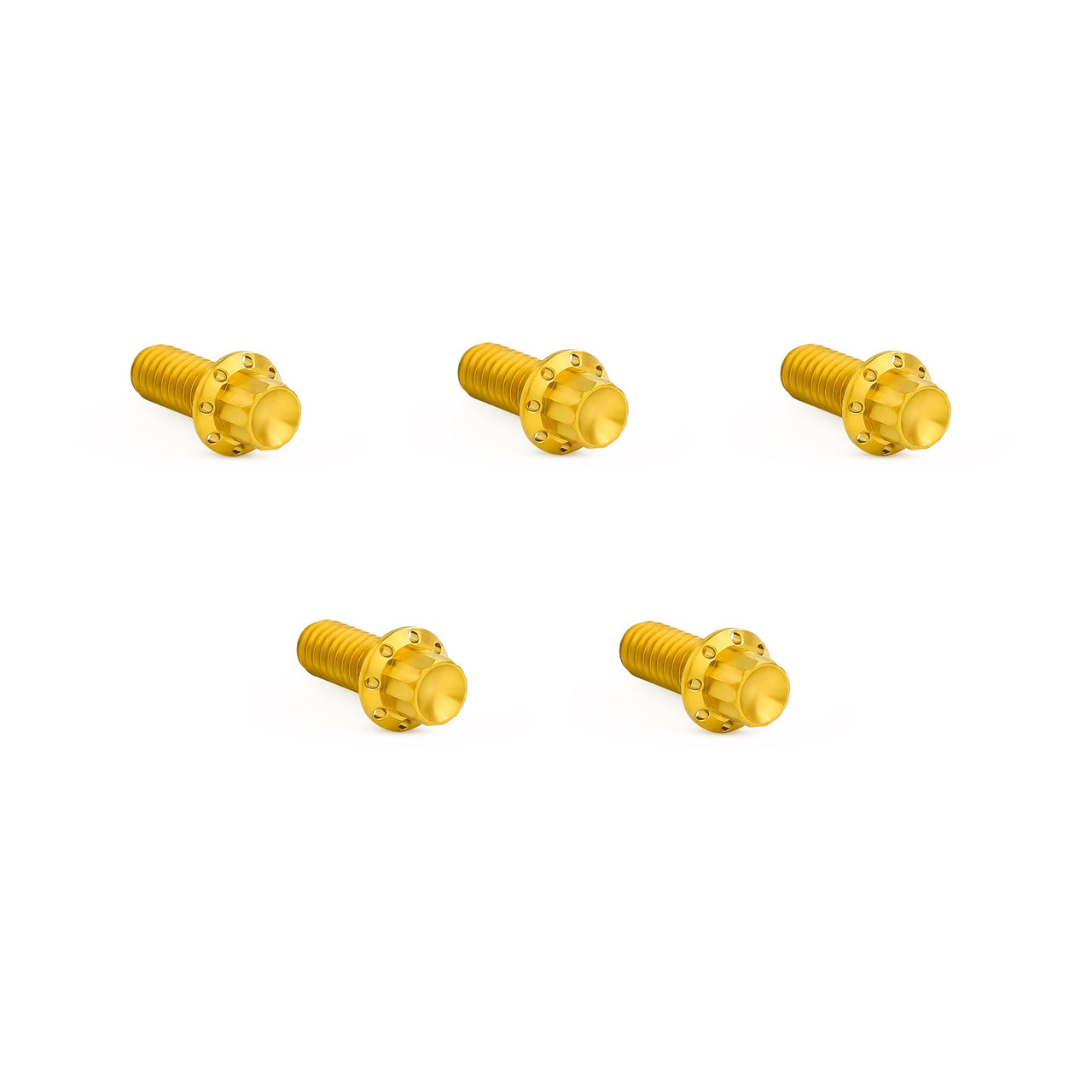 Arlen Ness 12-Point Derby Cover Bolt Kit Gold Titanium