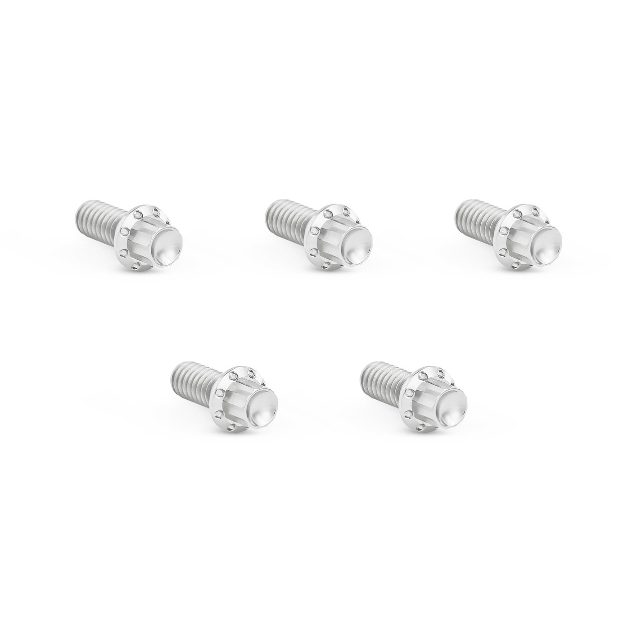 Arlen Ness 12-Point Derby Cover Bolt Kit Polished Titanium