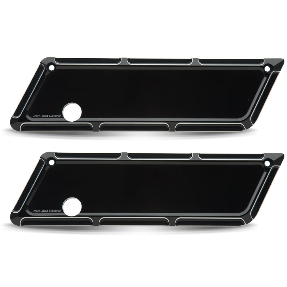 Arlen Ness Beveled Saddlebag Latch Cover Black