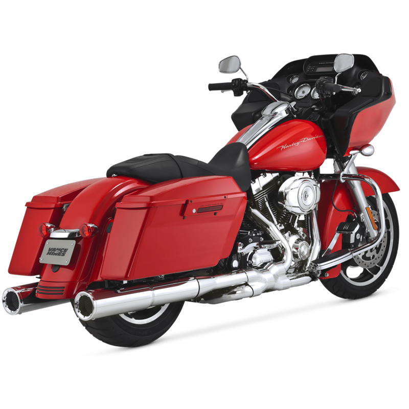 ハーレー ツーリング 2017〜 VANCE&HINES スリップオン クローム Vance & Hines HD Touring 17-22 Hi-Output Chrome Slip-On Exhaust