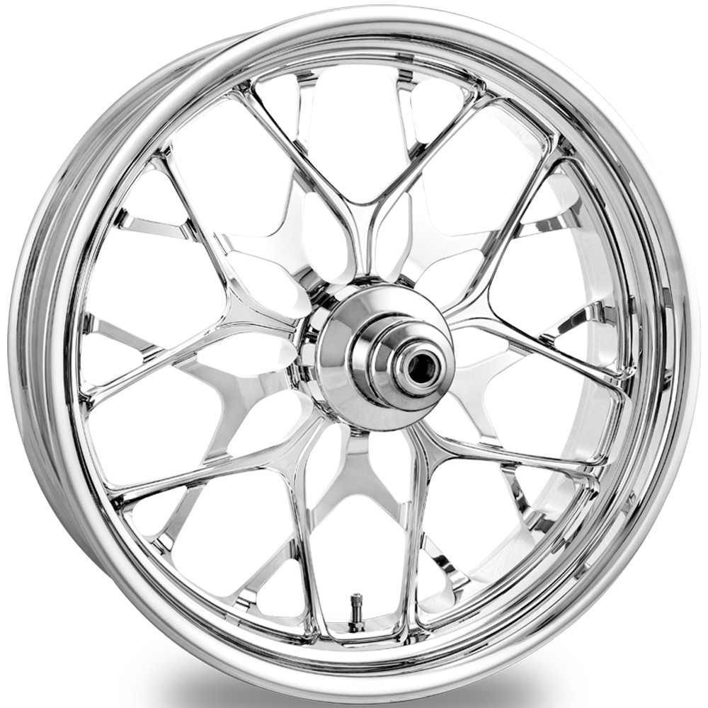 Performance Machine PM Galaxy Chrome Custom Motorcycle Wheel ...
