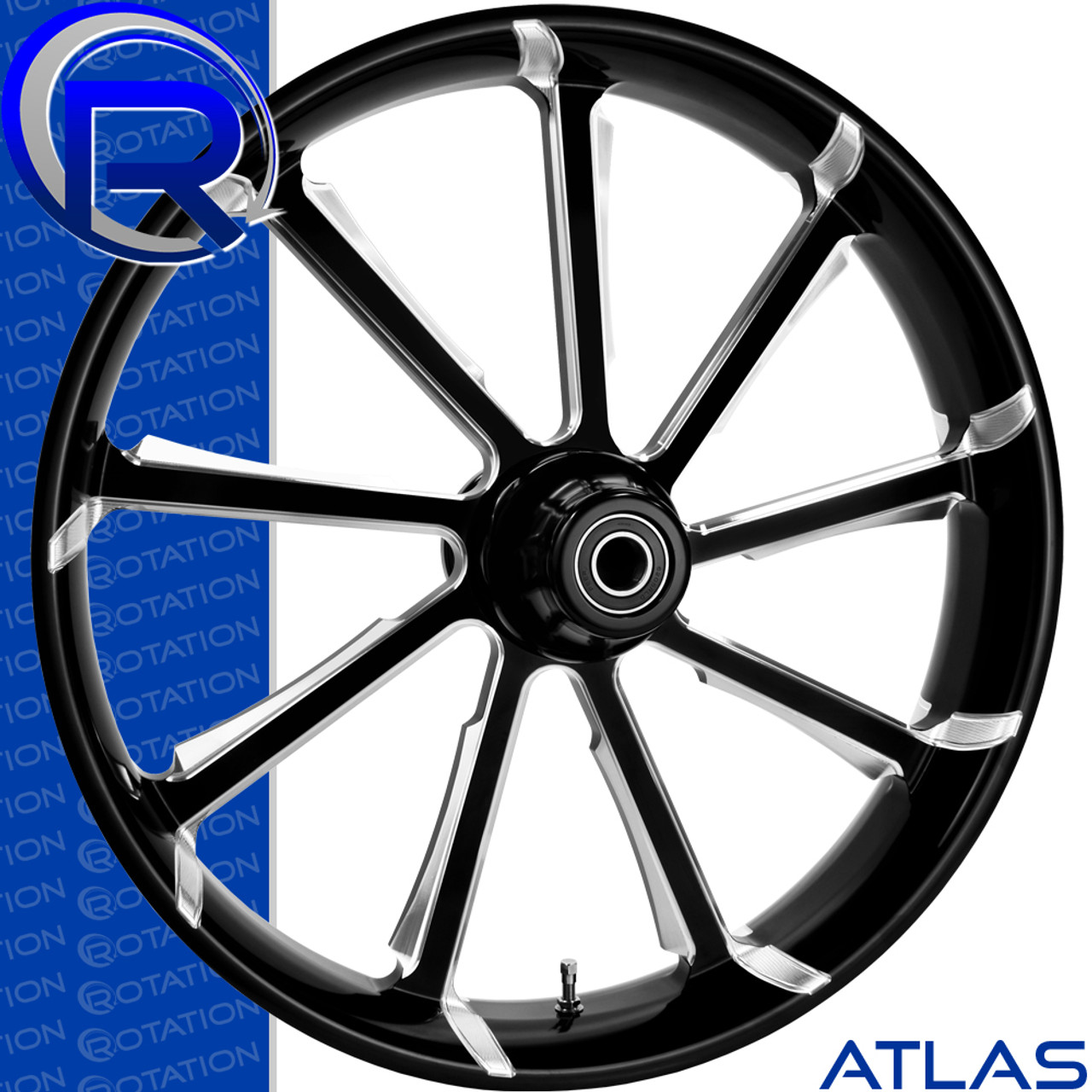 Rotation Atlas DarkSide Custom Motorcycle Wheel Rotation Atlas DarkSide Custom Motorcycle Wheel