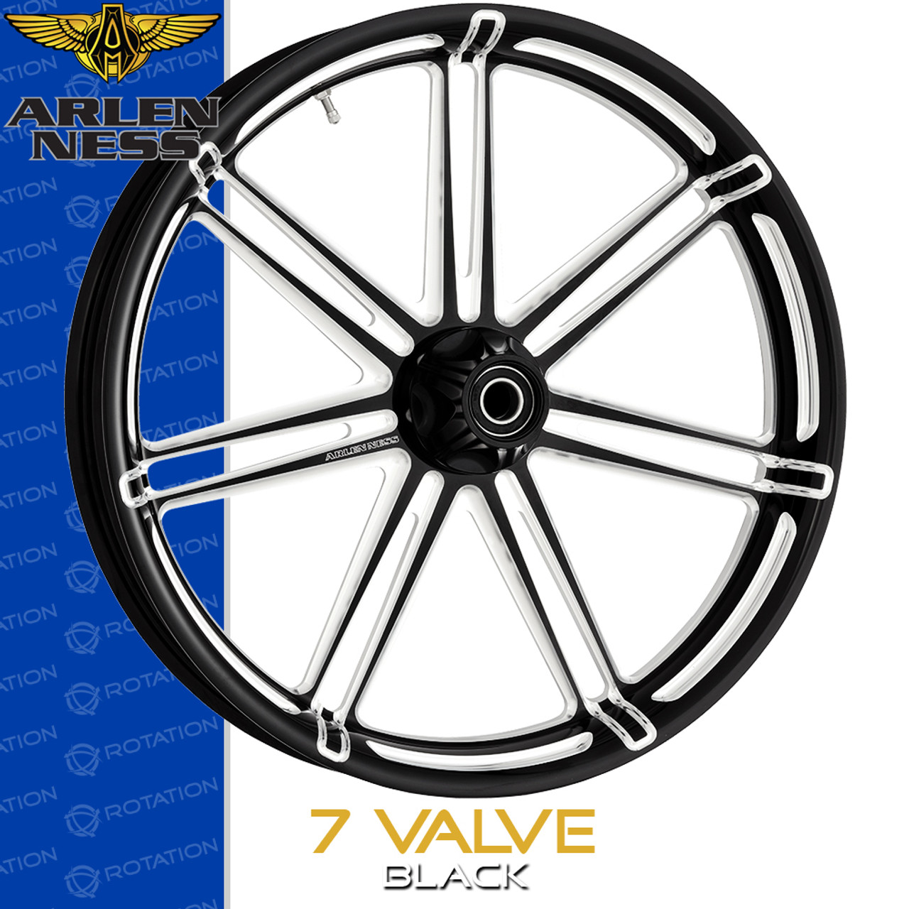 Arlen Ness 7 Valve Black Wheel