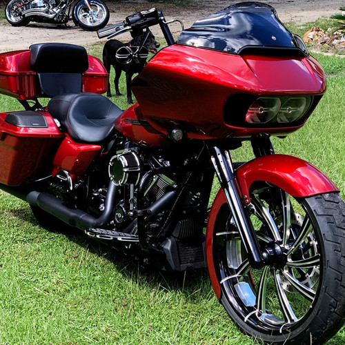 Fat Katz Steel Wrap Fat/Wide Front Fender Harley Touring