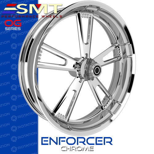 SMT Machining OG1 Enforcer Chrome Harley Wheel | rotationwheels.com