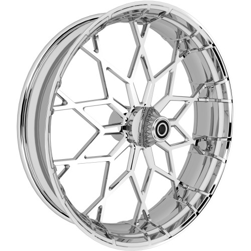 SMT Machining OG5 Prodigy Chrome Custom Motorcycle Wheel