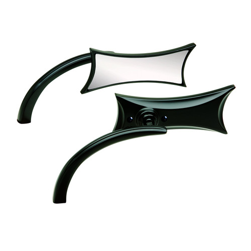 Arlen Ness Rad II Micro Mirror Black Harley | rotationwheels.com