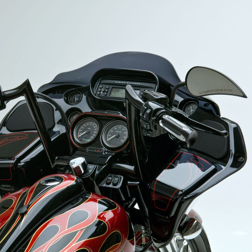 Arlen Ness Rad III Mirror Black - Steel Harley | rotationwheels.com