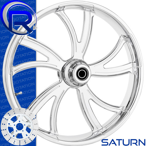 Rotation Saturn Chrome Softail Dyna VRod Sportster Wheel Rotation Saturn Chrome Softail Dyna VRod Sportster Wheel