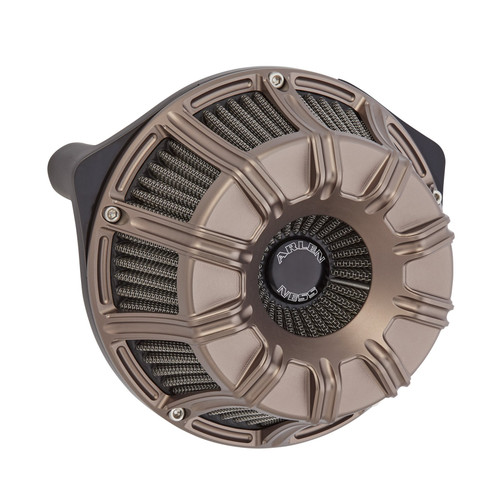 Arlen Ness 10 Gauge Inverted Air Cleaner Contrast | RotationWheels.com