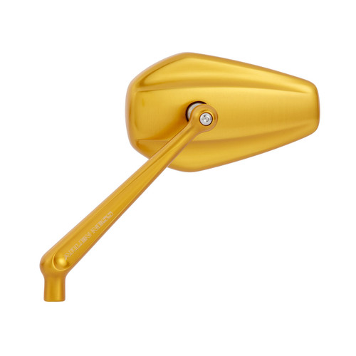 Arlen Ness Mini Stocker Mirror Gold Arlen Ness Mini Stocker Mirror Gold