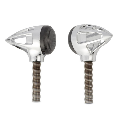 Arlen Ness 1" Teardrop Indicator Lights Chrome Arlen Ness 1" Teardrop Indicator Lights Chrome