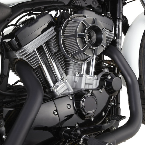 Arlen Ness Beveled Inverted Air Cleaner Contrast Harley