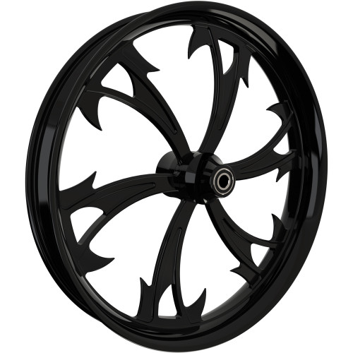 SMT Machining Dirty Hooker Black Custom Motorcycle Wheel Package 