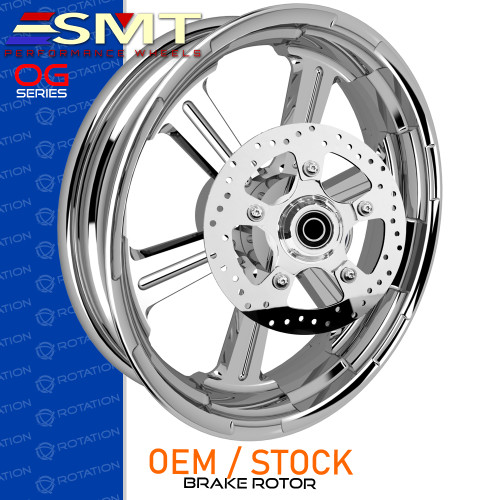 SMT Machining OG9 Annihilator Chrome Custom Motorcycle Wheel