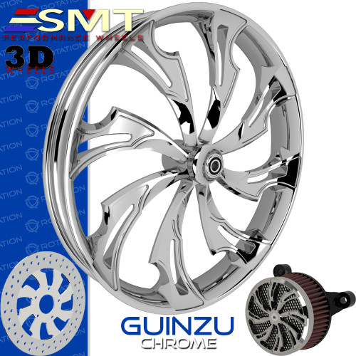 SMT Machining Guinzu 3D Chrome Custom Motorcycle Wheel SMT Machining Guinzu 3D Chrome Custom Motorcycle Wheel