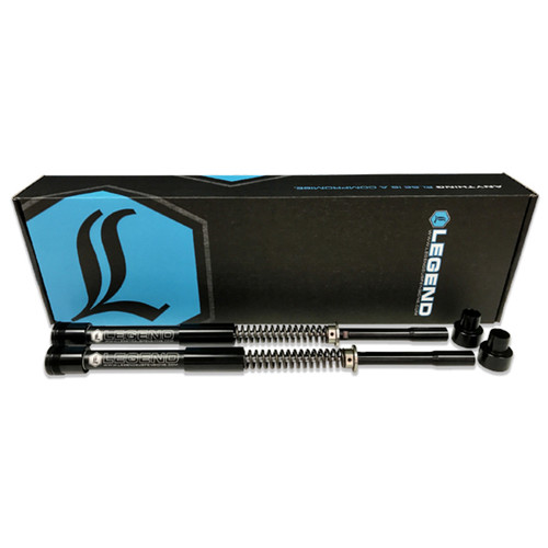 Legend Suspensions AXEO43 High Performance Front Suspension System for Softail Models with Inverted Forks Legend Suspensions AXEO43 High Performance Front Suspension System for Softail Models with Inverted Forks