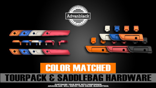 Advanblack Tour Pack Hinge & Latch Kit Harley | rotationwheels.com