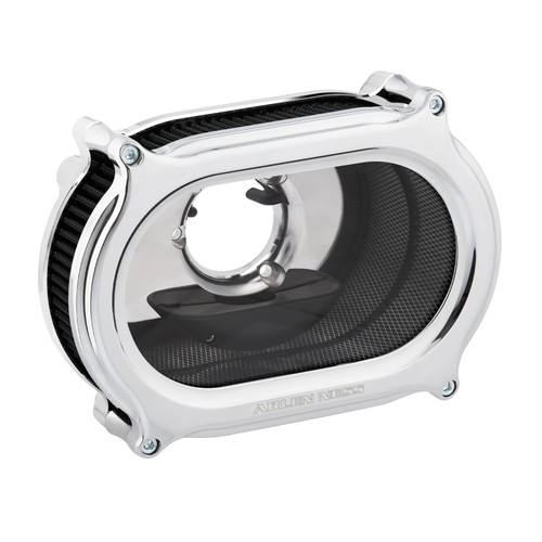 Arlen Ness Method Oval Air Cleaner Chrome Harley | rotationwheels.com