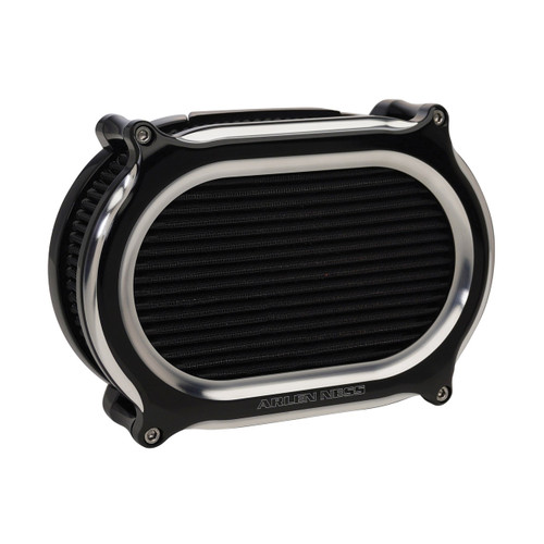 Arlen Ness Oval Stage 2 Air Cleaner Complete Kit Blue Harley