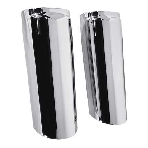 HHI Billet Fork Cans Smooth Chrome