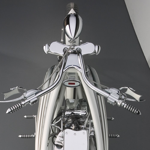 Arlen Ness Four Point Micro Mirror Chrome Harley | rotationwheels.com