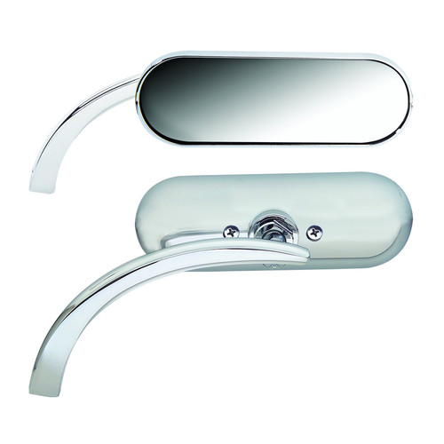 Arlen Ness Mini-Oval Micro Mirror Chrome