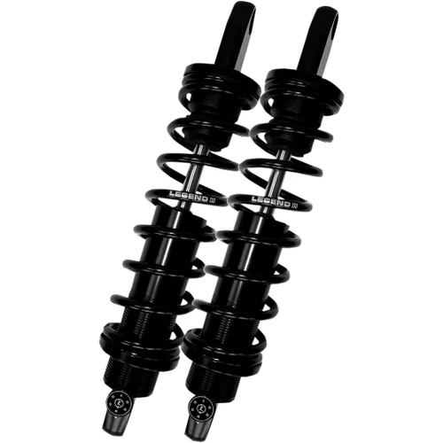 Legend Suspension REVO-A Adjustable Black Rear Shocks for 1991-2017 Harley-Davidson Dyna