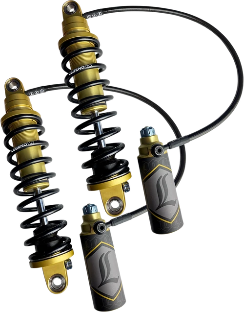 LEGEND SUSPENSION REVO ARC Remote Reservoir Shocks - Black - FL Touring Models