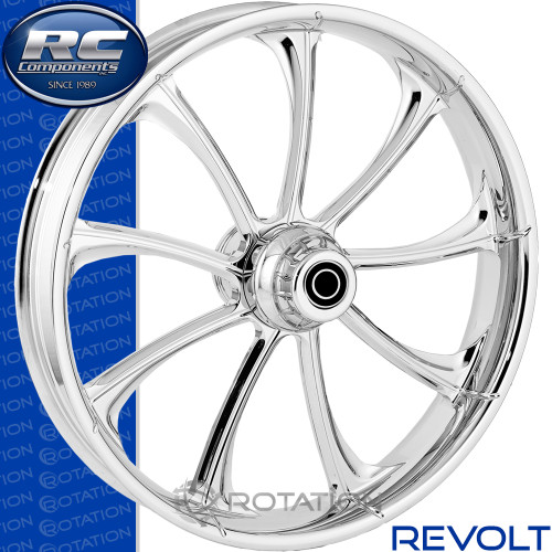 RC Components Revolt Chrome Custom Motorcycle Wheel RC Components Revolt Chrome Custom Motorcycle Wheel