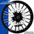 Coastal Moto Atlantic Black Cut Custom Motorcycle Wheel with Dragon Rotors