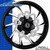 Coastal Moto Hurricane Black Cut Custom Motorcycle Wheel with Lyndall Enforcer Rotors