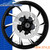 Coastal Moto Hurricane Black Cut Custom Motorcycle Wheel with OEM Style Rotors