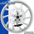 Coastal Moto Hurricane Chrome Custom Motorcycle Wheel With Dragon Rotors