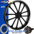 SMT Machining  Excalibur Black Cut Custom Motorcycle Wheel SMT Machining  Excalibur Black Cut Custom Motorcycle Wheel