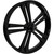 SMT Machining Sinful 3D Gloss Black Custom Motorcycle Wheel SMT Machining Sinful 3D Gloss Black Custom Motorcycle Wheel