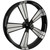 SMT Machining  Contra Band Black Cut Custom Motorcycle Wheel