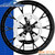 Coastal Moto Marlin Black Custom Motorcycle Wheel With OEM Style Rotors