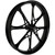 SMT Machining Cutlass 3D Gloss Black Custom Motorcycle Wheel SMT Machining Cutlass 3D Gloss Black Custom Motorcycle Wheel