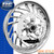 RC Components Thrust Chrome Wheel with OEM Style Brake Rotors