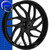 Replica Rise Gloss Black 21" Wheel