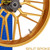 Arlen Ness Split Spoke Gold Motorcycle Wheel Arlen Ness Split Spoke Gold Motorcycle Wheel