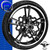 Reinforcer Black & Chrome Custom Motorcycle Wheel with Lyndall Enforcer Brake Rotors Reinforcer Black & Chrome Custom Motorcycle Wheel with Lyndall Enforcer Brake Rotors